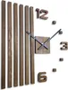 Wanduhren DIY Holz Eiche Lamellen große Wanduhr 60 cm 3D Produktbild-Vorschau 5
