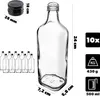 KADAX Bottiglie di vetro vuote da 500 ml, 10 pezzi, Anteprima dell’immagine prodotto 3
