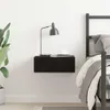 vidaXL Table de chevet flottante Chêne noir 40 x 32 x 15 cm Voir les images du produit 4