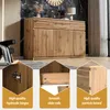 MODFU Buffet en bois, commode avec 3 portes et 3 tiroirs, Voir les images du produit 7