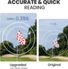 Comparison of an upgraded and original golf rangefinder's reading speed, showing a golf flag on a course. Anteprima dell’immagine prodotto