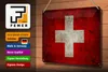 Blechschild Flagge Schweiz, 30 x 20 cm, Blechschilder Fahne Produktbild-Vorschau 4