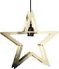 Hängestern Starling - Metallstern - hängend - 5-zackig - E27 Fassung - H: 36cm - gold Produktbild-Vorschau