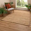 Steffensmeier Jute Teppich Goa Canvas Natur | Eckig | Boho Produktbild-Vorschau 1