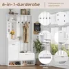 Sweiko 100x30x180cm Garderobenständer 6-in-1, mit 8 Haken, Produktbild-Vorschau 10