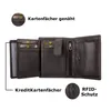 Nappa Echtleder Geldbörse mit 8 Kartenfächer RFID-Schutz Produktbild-Vorschau 5