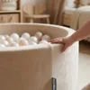KiddyMoon guľatý bazén s loptičkami Velvet Ball Pool Náhľad obrázku produktu 4