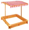 Relaxdays Sandkasten mit verstellbarem Dach, HxBxT: 117 x Produktbild-Vorschau 10