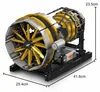 Mould King 10141 MOC Technik Kit motore aereo set di Anteprima dell’immagine prodotto 4