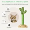 Škrabadlo PawHut Kaktus s hračkami, výška 65 cm, sisalové Náhled obrázku produktu 4