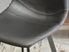 Sgabello da bar imbottito ROKAN - ecopelle nera / nero Anteprima dell’immagine prodotto 12