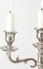 Boltze Kerzenständer Varas silber 3-flammig, Hähe 26 cm, Produktbild-Vorschau 6