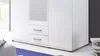 Karl Armoire à portes battantes 120 cm Blanc Voir les images du produit 4