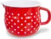 ORION tazza smaltata retrò 1,9l ROSSA CON PUNTI BIANCHI Anteprima dell’immagine prodotto 1