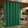 1 Stück Grün Outdoor Vorhang Wetterfest Wasserdicht Mit Produktbild-Vorschau 1
