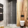 Scharniertür 90X185cm Duschabtrennung Dusche Duschwand Produktbild-Vorschau 3