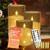 LARS360 3er Set LED-Kerzen mit Fernbedienung, flackernde Produktbild-Vorschau 1