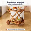 CASARIA® Carrello da Cucina Portavivande in Legno di Acacia Anteprima dell’immagine prodotto 13