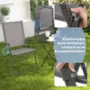 Outdoor patio furniture set with chairs and a table on a grassy lawn. Produktbild-Vorschau
