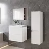 60 cm Badmöbel-Set Unterschrank mit Mineralguss waschtisch Produktbild-Vorschau 3