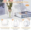12 Stück Kleine Glasvasen, 125ml Mini Glasvasen mit Produktbild-Vorschau 2
