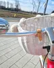 WikliBOX - Wiklinowy koszyk na rower biały na paski Dumpy Podgląd zdjęcia produktu 5