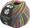 Lana Grossa - Cool Wool Print 0833 senfgelb jade fuchsia Produktbild-Vorschau 2