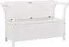 vidaXL Ławka biała 107x45x75,5 cm lite drewno jodła Podgląd zdjęcia produktu 4