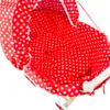 Weidenkorb für Puppen, weiß – Herzchenmuster Produktbild-Vorschau 3