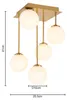 home24 Deckenleuchte - Gusseisen / Milchglas - Messing - Produktbild-Vorschau 6