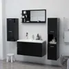 vidaXL Koupelnové zrcadlo černé 90x10,5x45 cm Dřevěný Náhled obrázku produktu 4