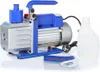 A vacuum pump and accessories are arranged on a white surface. Náhled obrázku produktu