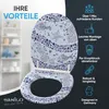 WC sedátko SANILO® s pomalým sklápěním a rychloupínáním Náhled obrázku produktu 3
