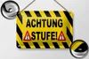 Blechschild Hinweis 18x12cm Achtung Stufe Ausrufezeichen Produktbild-Vorschau 2