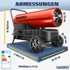 MASKO® Heizkanone 30kW Diesel Bautrockner Bauheizer Produktbild-Vorschau 9