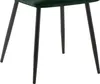 The image shows the lower part of a green upholstered chair with four black legs. Anteprima dell’immagine prodotto