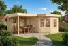Alpholz 5-Eck Gartenhaus Pepe aus Holz 618x462cm mit 28 mm Produktbild-Vorschau 5
