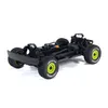 A black remote-controlled truck chassis with yellow wheels, shown from a side-front angle against a white background. Produktbild-Vorschau