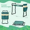 GOPLUS 2 in 1 Garten Arbeitshocker, klappbarer Gartenhocker Produktbild-Vorschau 5