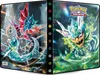 A binder for trading cards, featuring Pokémon characters on the front and back covers. Produktbild-Vorschau