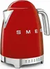A red Smeg electric kettle is shown against a white background. Produktbild-Vorschau