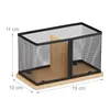 Relaxdays Stiftehalter, Bambus & Mesh, HxBxT: 11 x 19 x 10 Produktbild-Vorschau 4