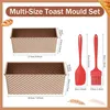 Toast Brot Backform Set, Antihaft Brot Toastform mit Produktbild-Vorschau 2