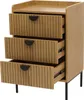 Komoda HWC-O39, szafka wysoka, 3 szuflady melamina MDF Podgląd zdjęcia produktu 4
