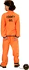 Costume de prisonnier américain orange, taille:158 Voir les images du produit 3