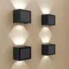 hoftronic Solar-Wandleuchte Louis 4er-Set 1,2W IP65 Schwarz Produktbild-Vorschau 1