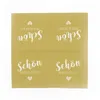 itenga 20x Serviette Schön dass du da bist currygelb Produktbild-Vorschau 4