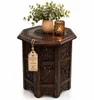 Orientalischer Beistelltisch Ø 42,5cm H 47cm aus Mango Produktbild-Vorschau 1