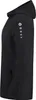 Side view of a black hooded jacket. Produktbild-Vorschau