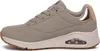 A side view of a single gray Skechers women's sneaker. Produktbild-Vorschau
